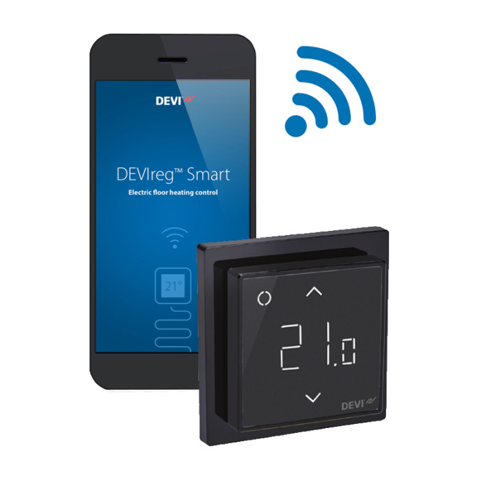 Wi-FI Терморегулятор Devireg Smart (Black)