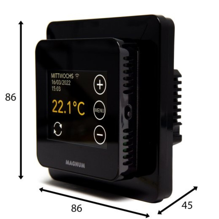 Wi-Fi Терморегулятор Magnum MRC Чорний