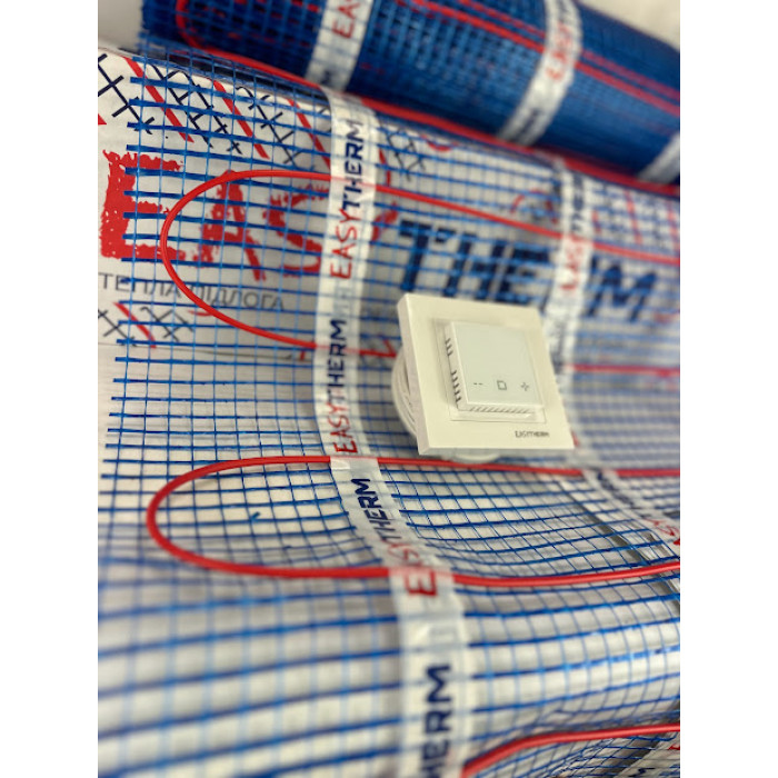 Комплект теплої підлоги Нагрівальний мат Easytherm EM + Wifi Терморегулятор Castle АС 602 Н