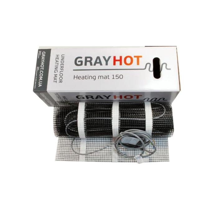Комплект теплої підлоги з wifi програматором GrayHot-150 Вт (під плитку)