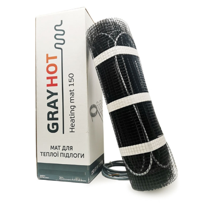 Комплект теплої підлоги з wifi програматором GrayHot-150 Вт (під плитку)