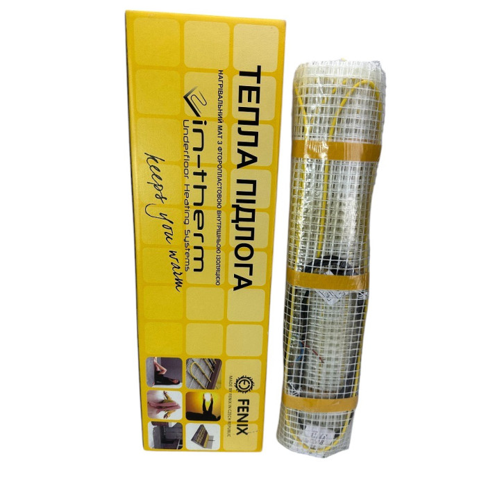 Мат для теплої підлоги під плитку In-Therm (Чехія)