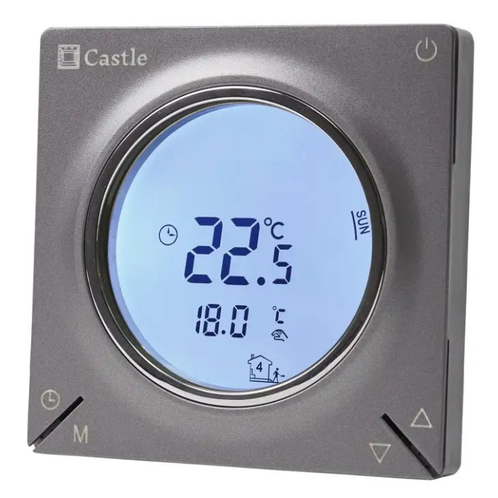 Терморегулятор програмований Castle AC829H (Графіт)