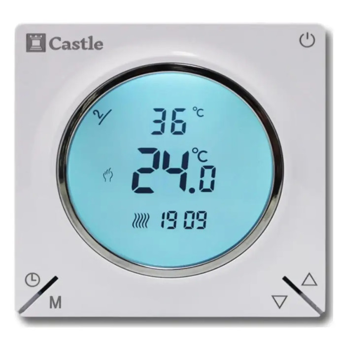 Терморегулятор програмований Castle AC829H (Білий)