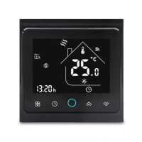 Wi-Fi Терморегулятор In-therm PWT 002 Wi-Fi Double Black - черный матовый корпус и черный экран.