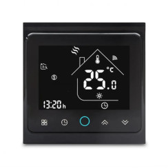Wi-Fi Терморегулятор In-therm PWT 002 Wi-Fi Double Black - черный матовый корпус и черный экран.